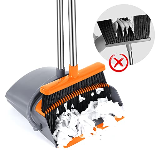 Joybos® Broom with Stand Up Dustpan Combo Set for Office Home Kitchen