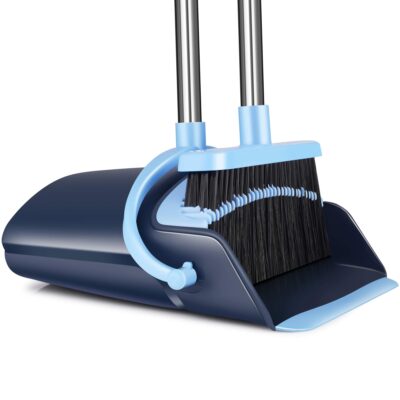 Broom And Dustpan Set For Home, Upright Dustpan Andbroom Combo Set,  Sweeping Office Kitchen Wood Floor Pet Hair.cleaning Supplies For Indoor  Housewarming Gift - Temu